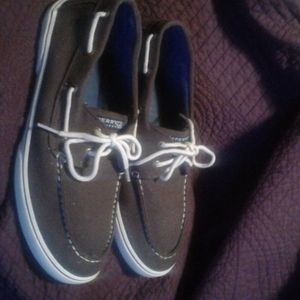 Blue canvas Sperry 7